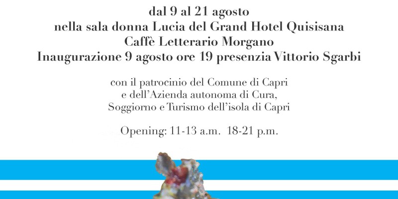 locandina della mostra «La sirena di Capri» di Silvana Galeone